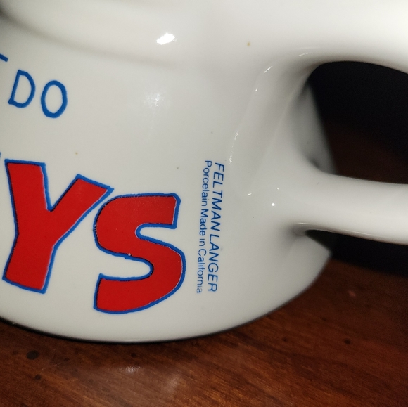 Vintage Feltman Langer California No Spill Coffee Mug - Picture 2 of 6